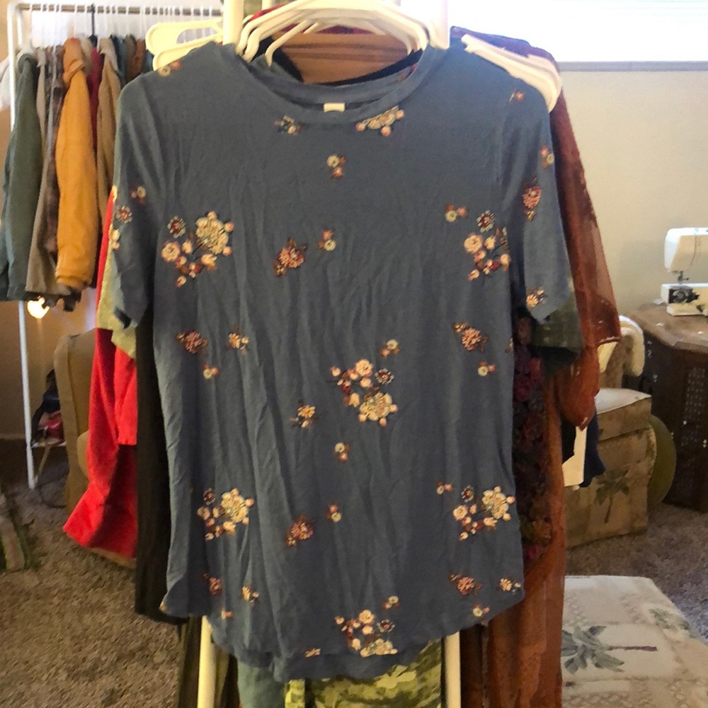 Blue Floral T-shirt